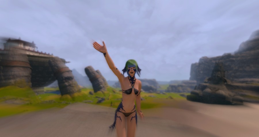 P'pol waving from the Azim Steppe