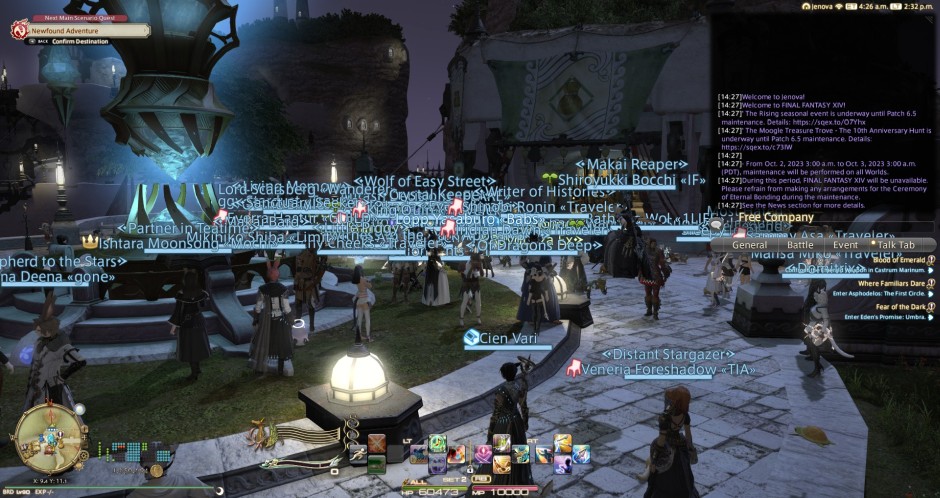 Names Everywhere in Limsa Lominsa!