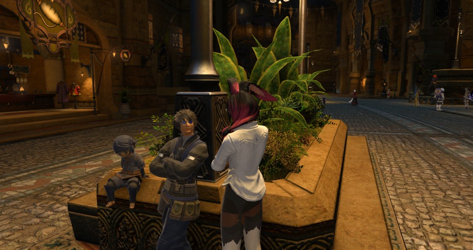 Lopp talks to Wymond in Ul&rsquo;dah