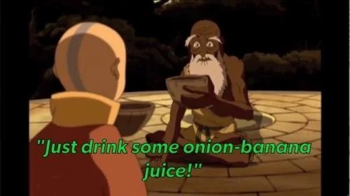 Onion banana juice!