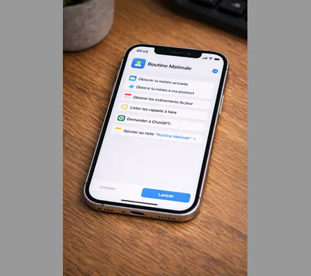 Créer une nouvelle routine matinale grâce au raccourcis d'IOS et ChatGPT