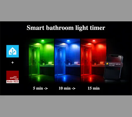 How to create a smart bathroom lighting system with Home assistant and Node-Red