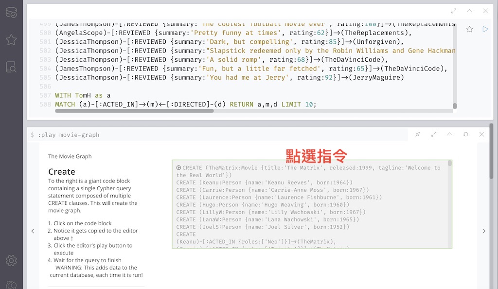 Neo4j Movie DB Create