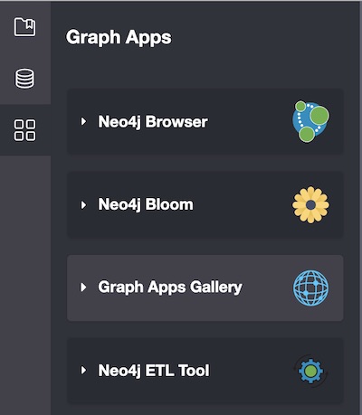 Neo4j Desktop Sidebar