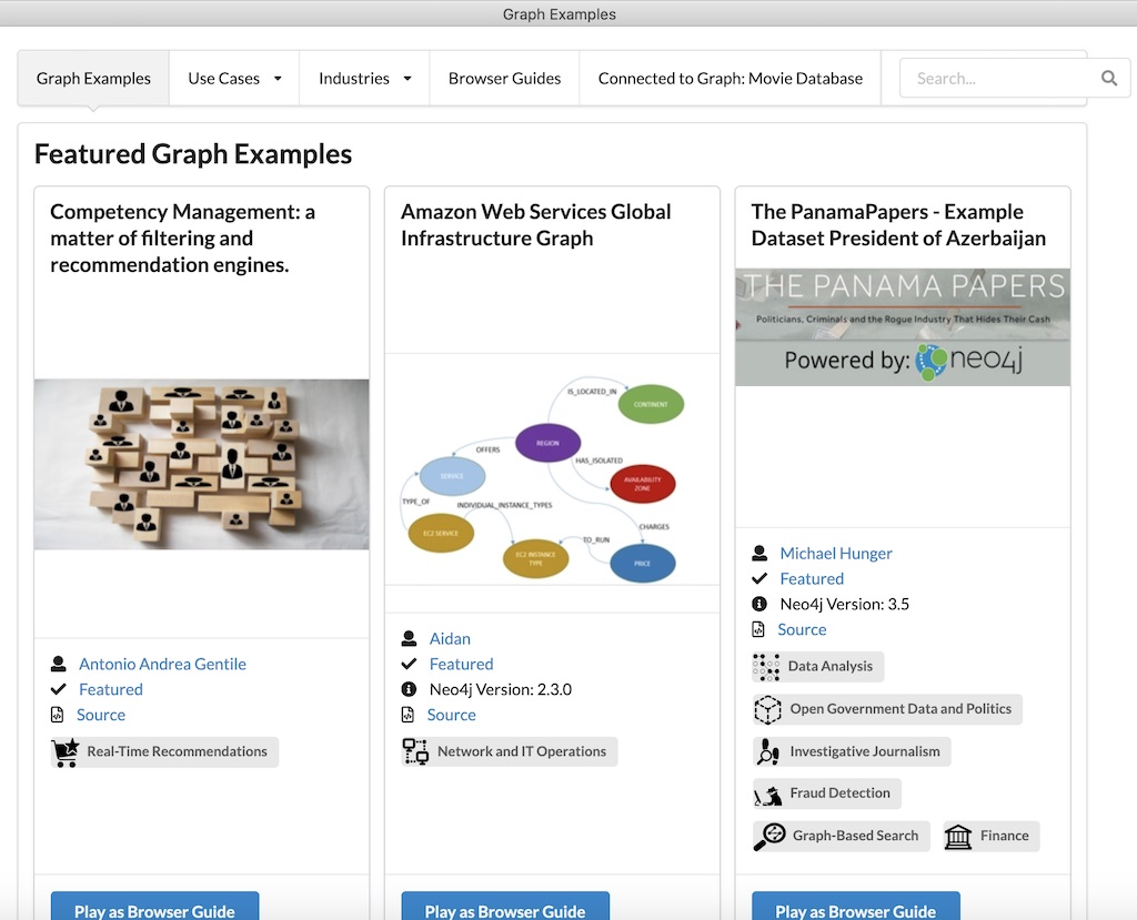 Neo4j Graph Gallery Home