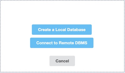 Neo4j Desktop Create new db