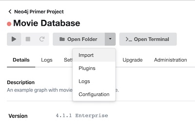 Neo4j DB Import Folder