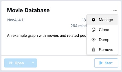 Neo4j DB Manage