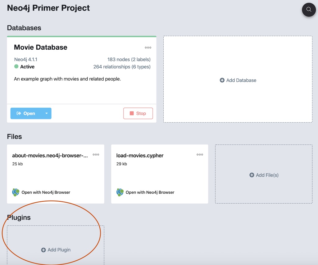 Neo4j Install APOC for Projects