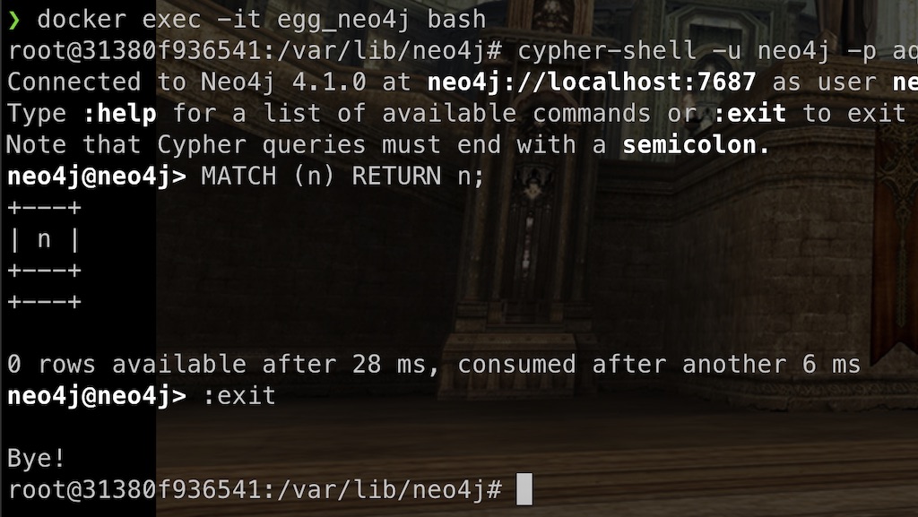 Neo4j Docker bash
