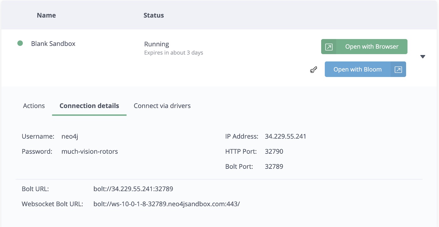 Neo4j GRANDstack for sandbox