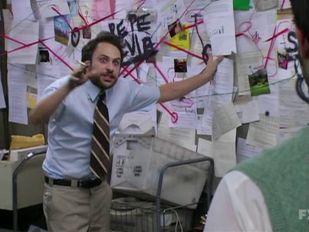 Connection pinboard meme