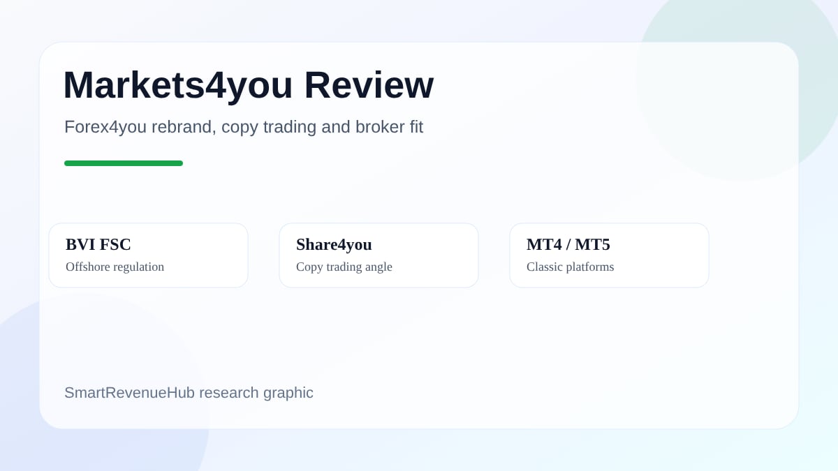 Markets4you Review 2026: Forex4you Rebrand, Copy Trading and Broker Fit