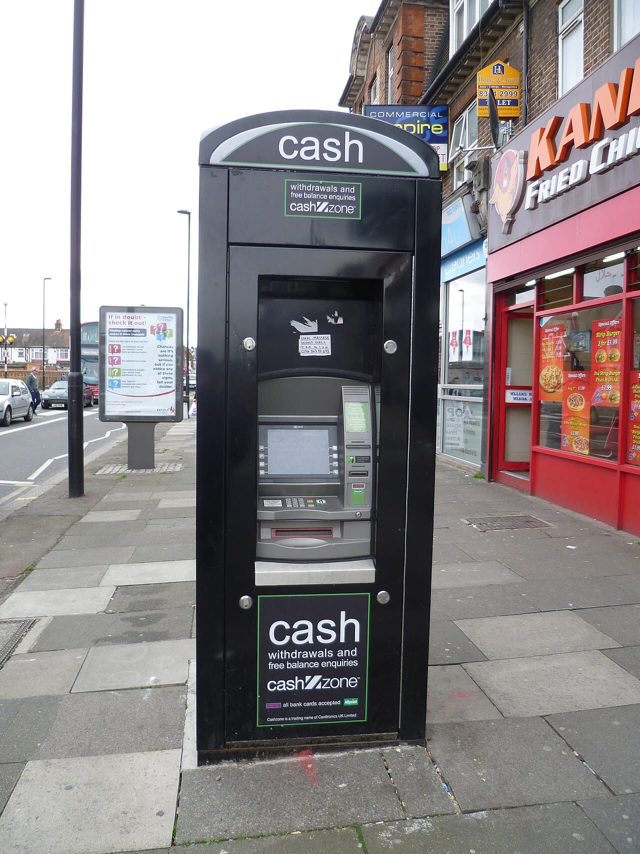 ATM cash withdrawal machine