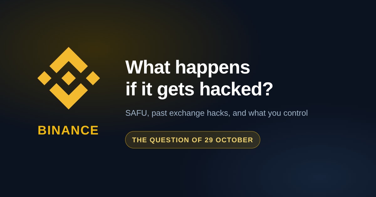 What Happens If Binance Gets Hacked? SAFU, Past Hacks and What You Control