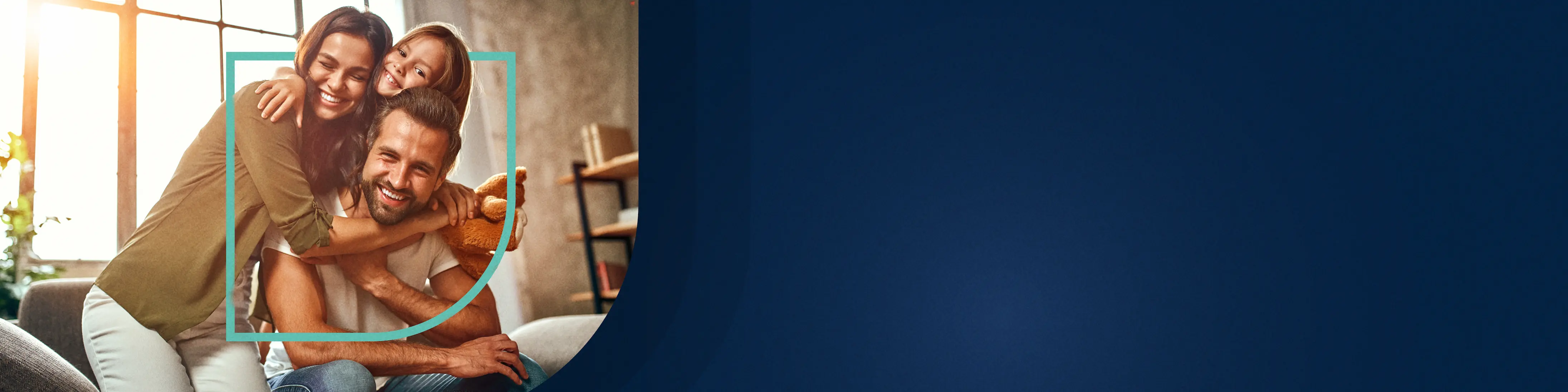 Família feliz em sua nova casa