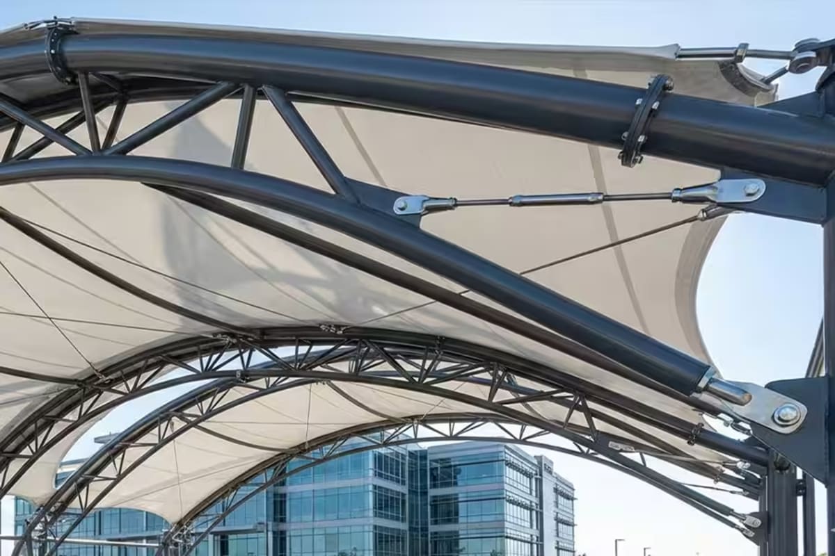 Fondasi beton kanopi membrane sesuai SNI 2847