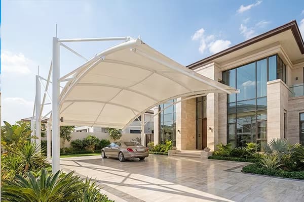 Instalasi Atap Kanopi Membrane Carport