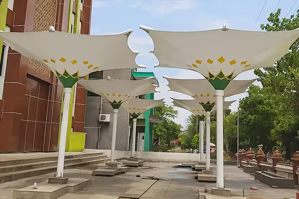 Struktur Material Kanopi Membrane Payung Masjid