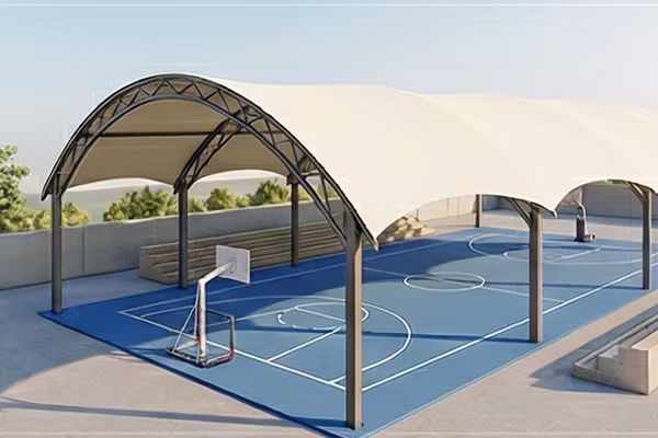 Atap tenda membrane lapangan futsal dan tenis