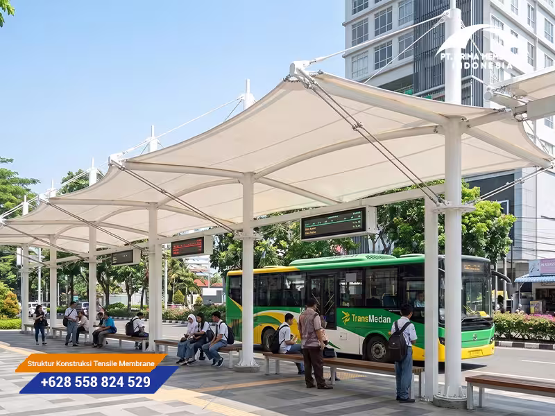 Portofolio Proyek Struktur Tarik Membrane Stadion Surabaya