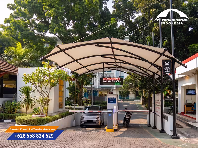 Kanopi Membrane Gate Parkir