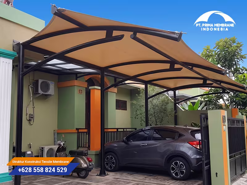 Kanopi Atap Parkir Ruko Membrane