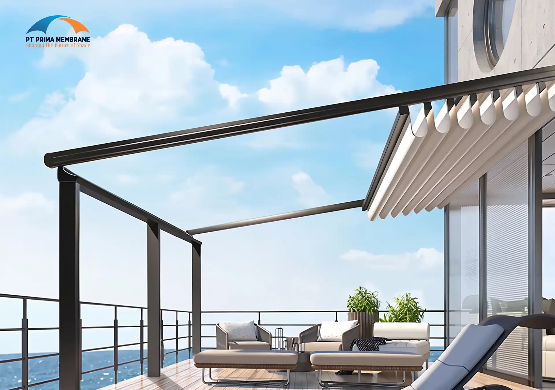Atap Pergola Kolam Renang