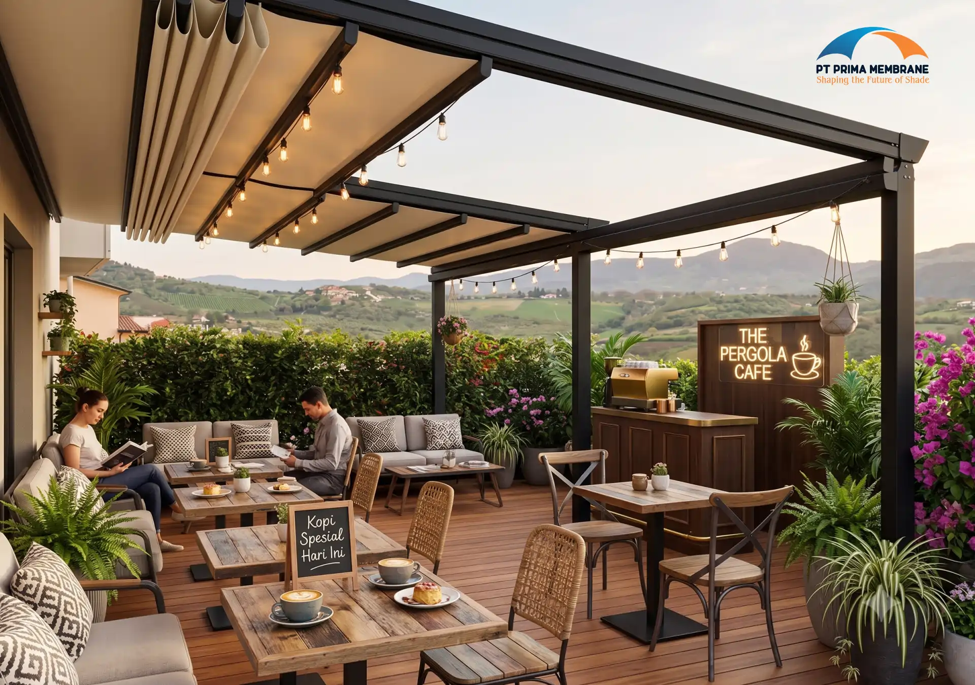 Pergola Cafe Restoran Outdoor