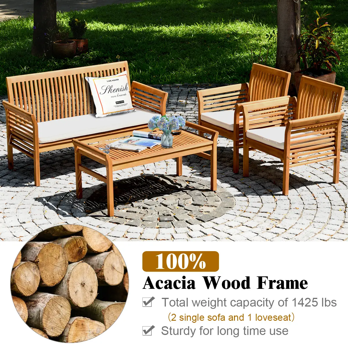 Why We Should Choose Acacia Wood for Garden Furniture?