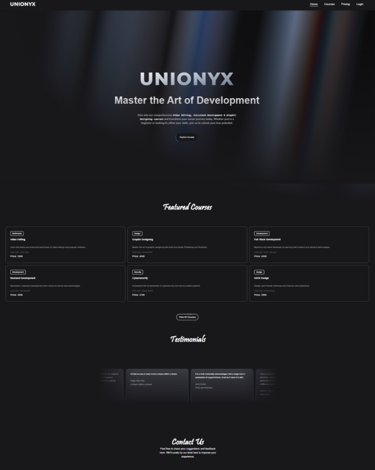 Work 3 - UNIONYX
