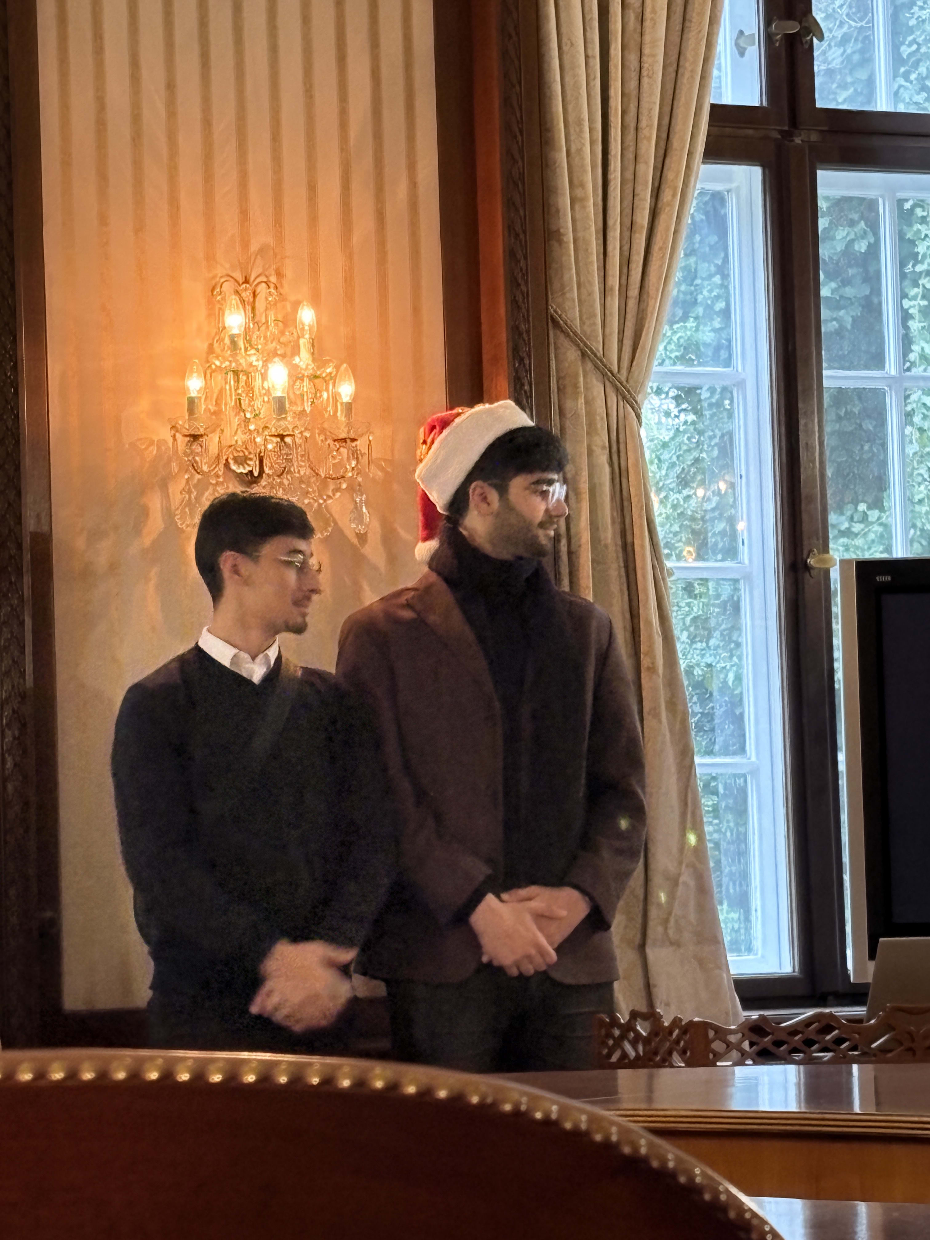 Adil and Ahmed Hayder at Workshop in Iraqi Embassy in Berlin