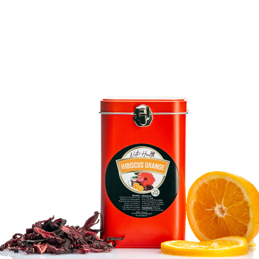 HIBISCUS ORANGE TIN