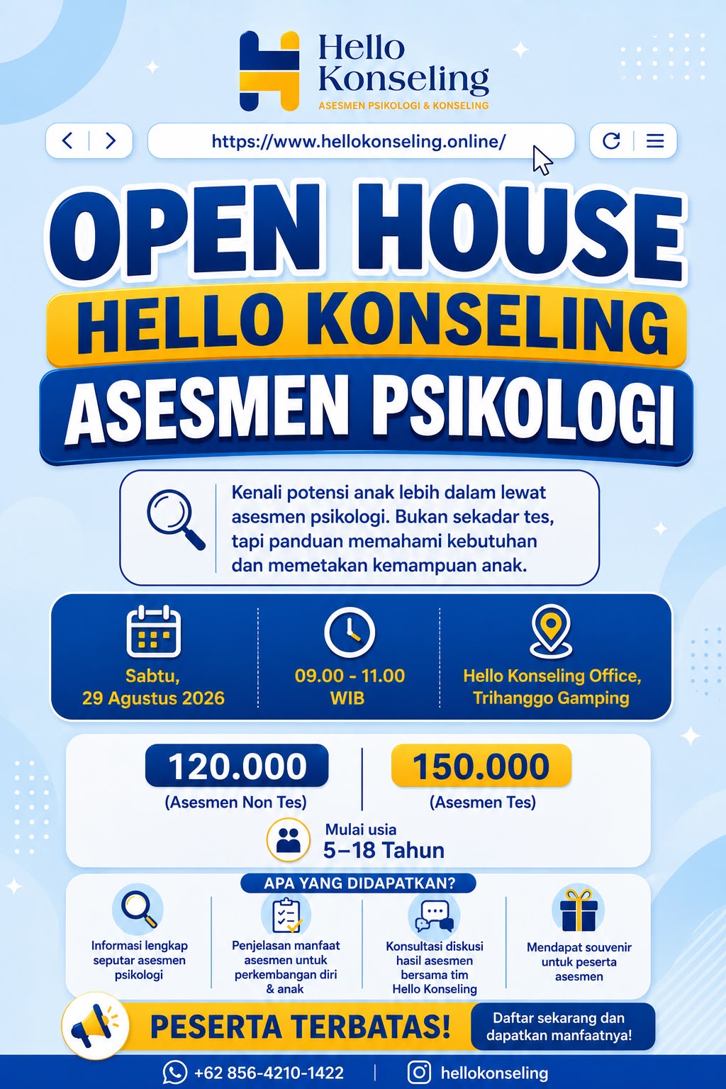 Open House Hello Konseling – Asesmen Psikologi