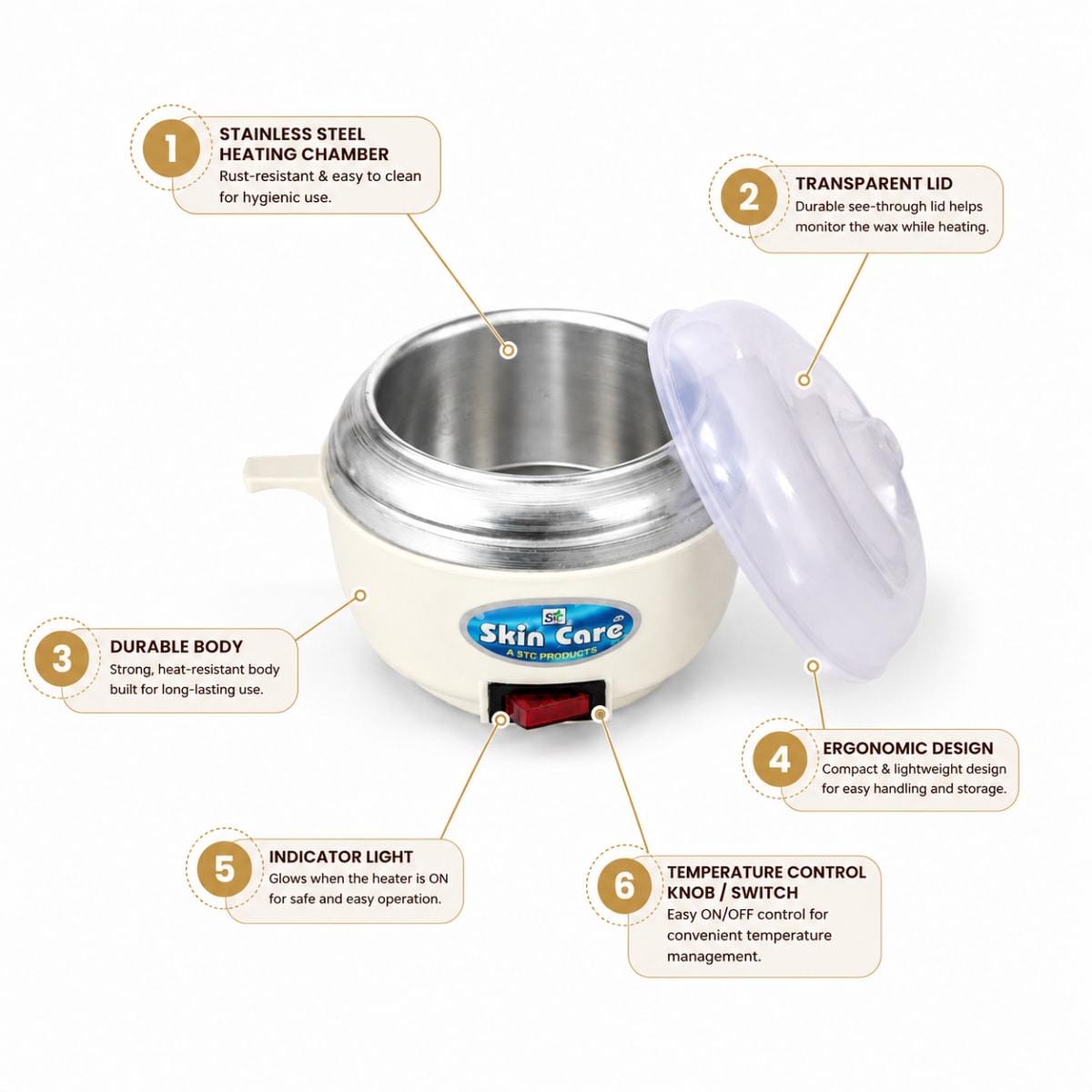 Automatic Wax Heater Low Base — image 3