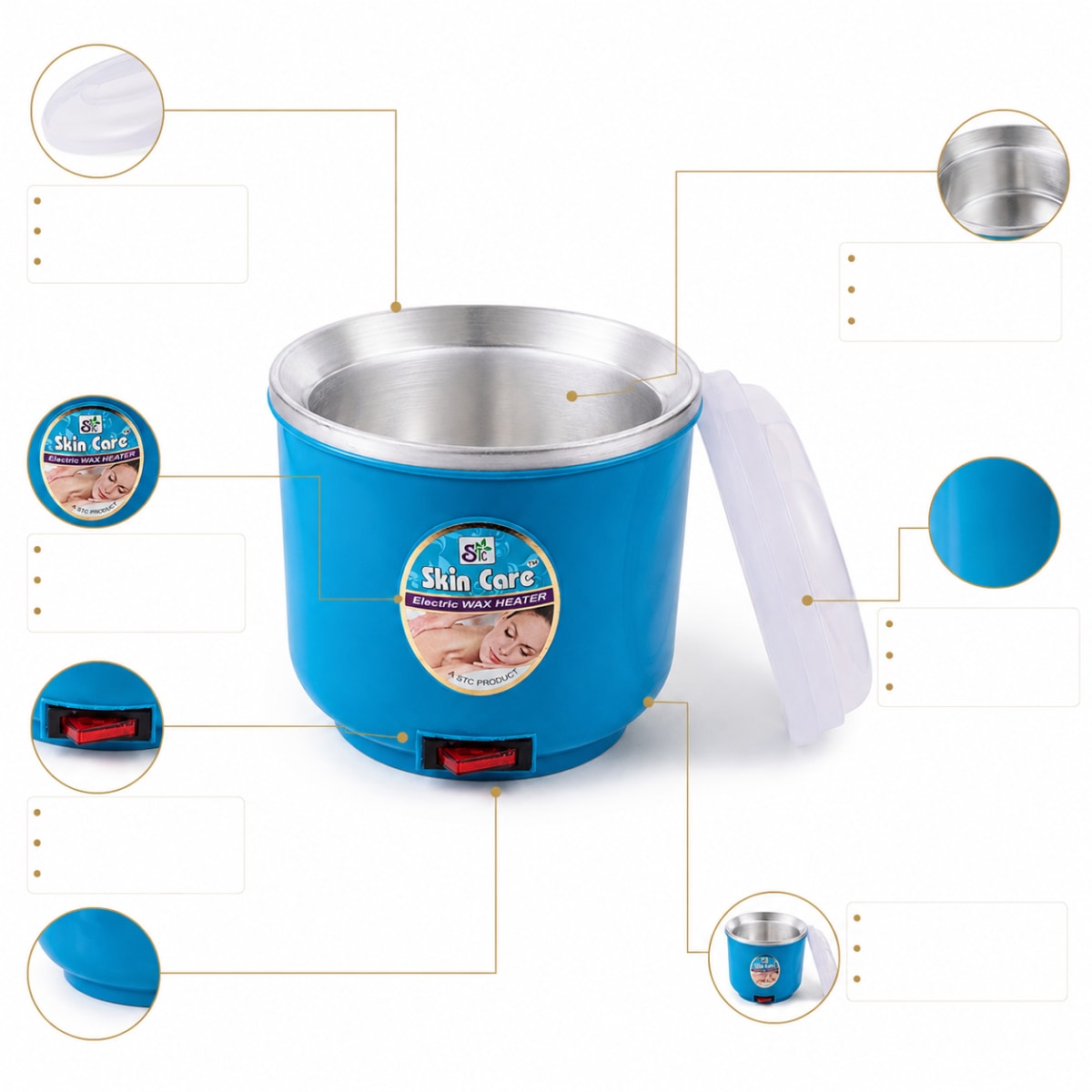 Automatic Wax Heater Blue Body — image 4