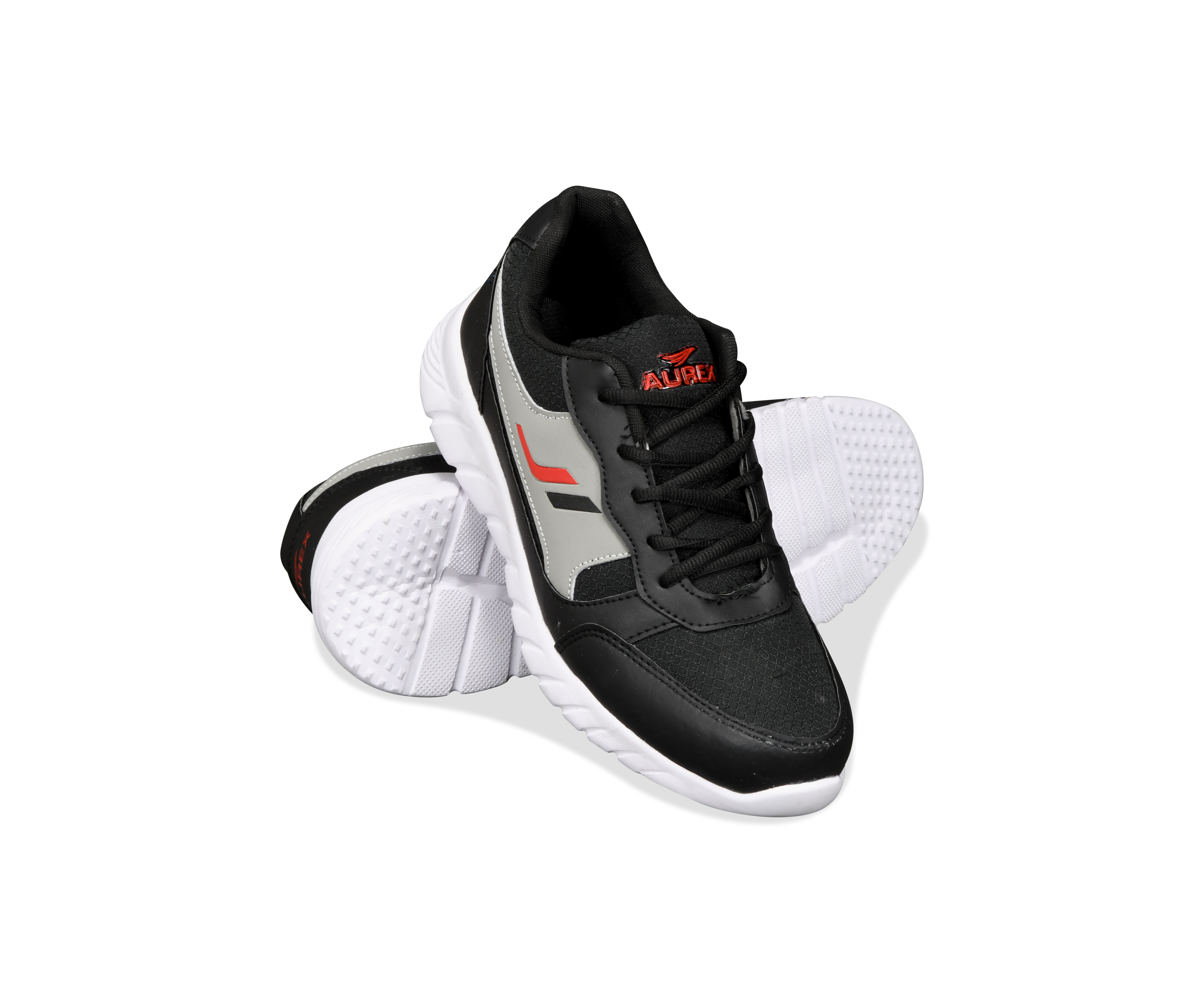 Stylish Black Running Shoes for Men – Lightweight Mesh Sports Footwear