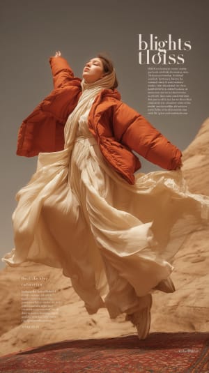 Fashion Editorial in Desert Setting