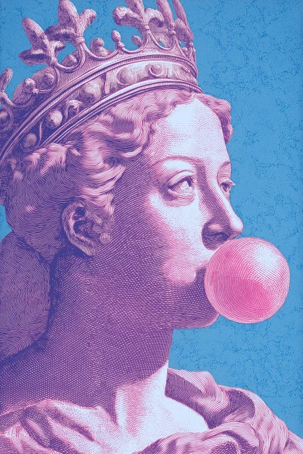 Modern Pop Art: Royalty with Bubblegum