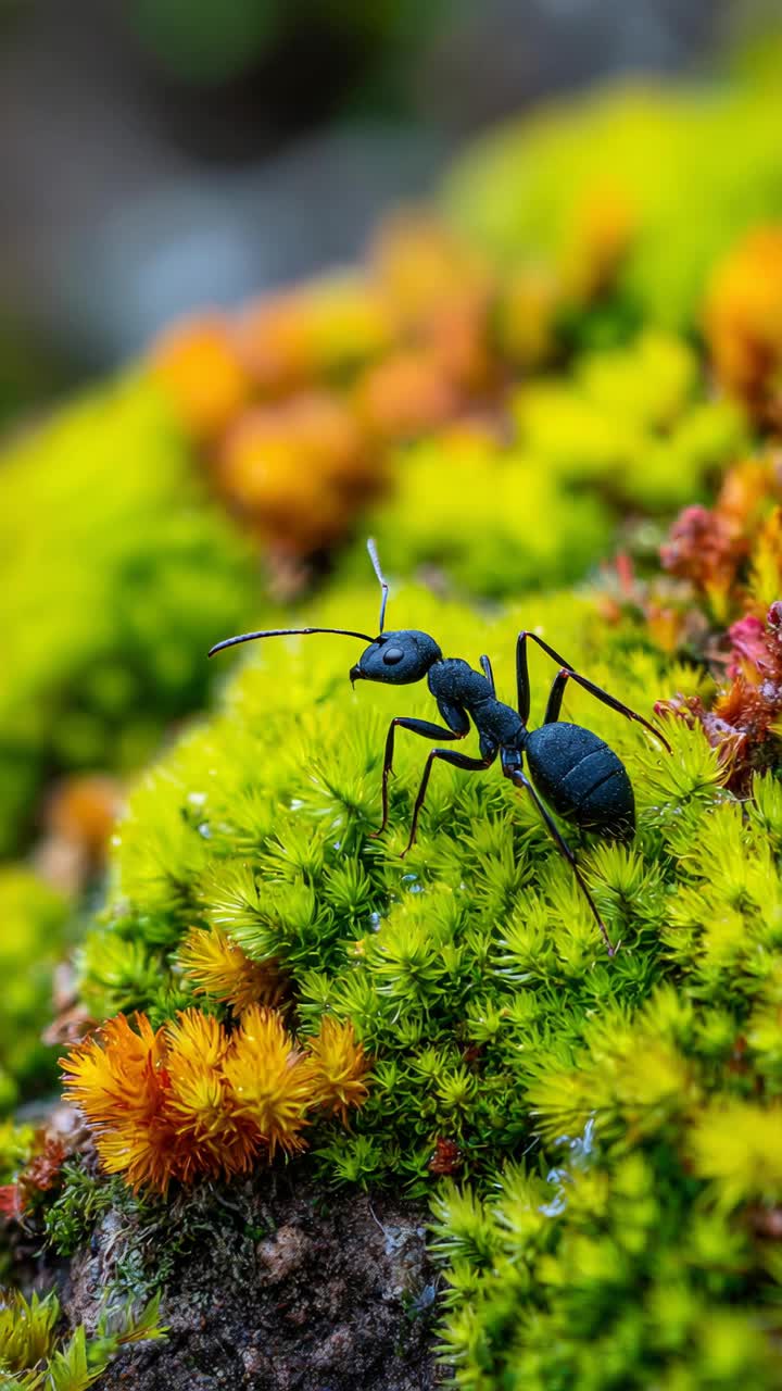 Macro Magic: Capturing Ants in Nature's Detail