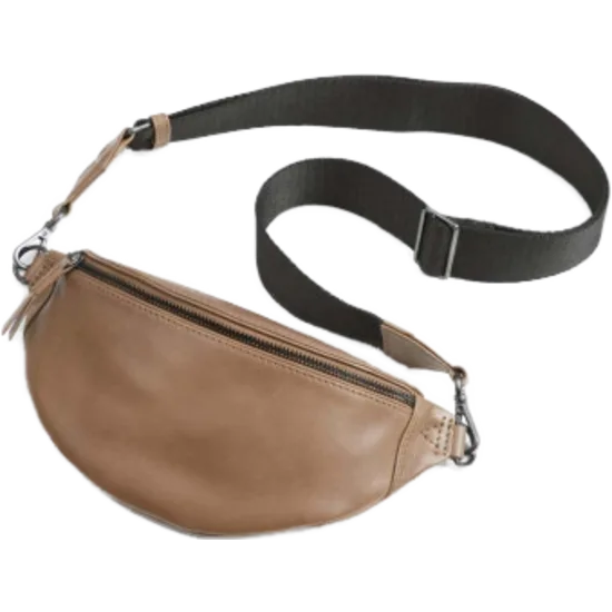 Markberg Izzy Bum Bag Caramel m svartri ol
