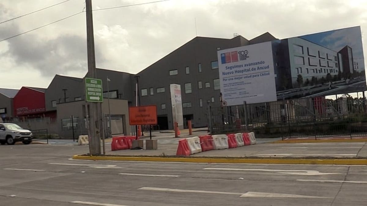 Obras del nuevo Hospital de Ancud en la Región de Los Lagos