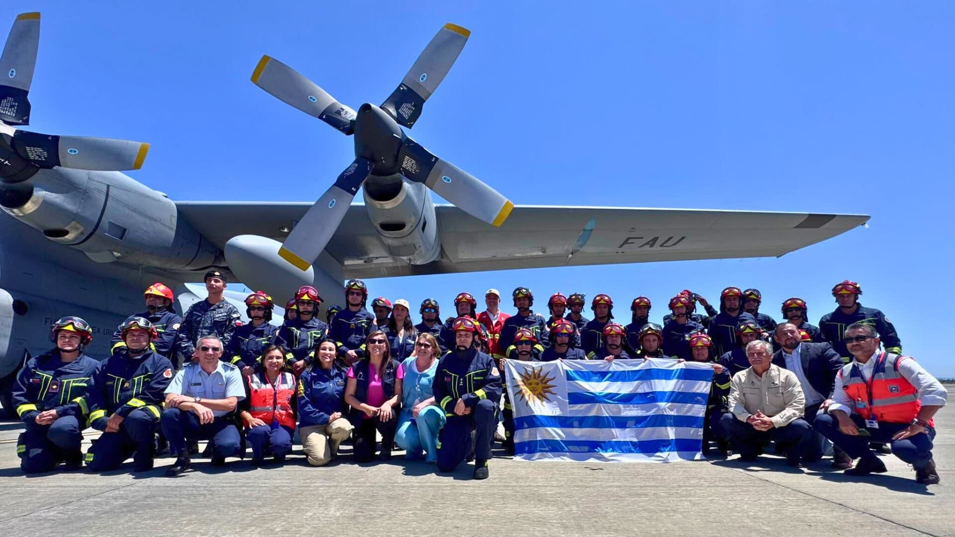 Uruguay envía equipo a Chile por incendios forestales