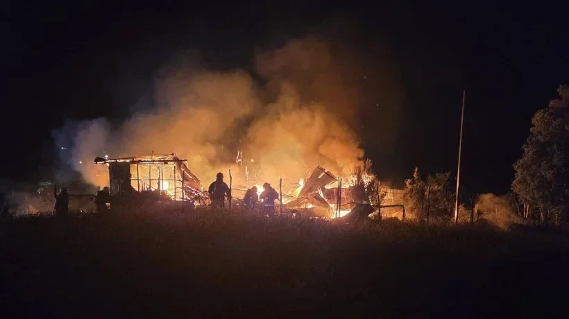 Incendio en El Yale, Calbuco: Cuatro damnificados