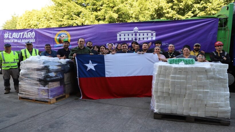 Lautaro Envía 10 Toneladas de Ayuda a Afectados en Lirquén