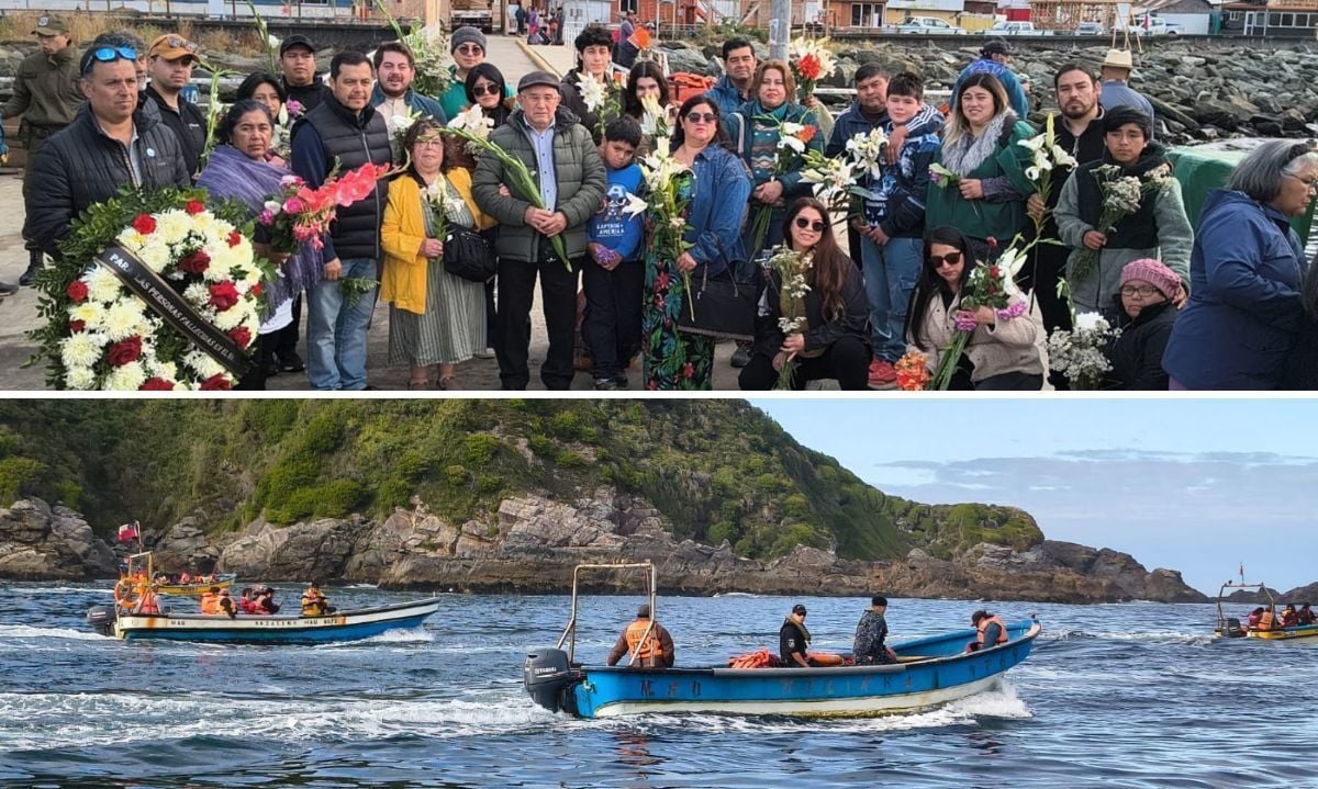 Conmemoran un año del naufragio en Bahía Mansa con romería