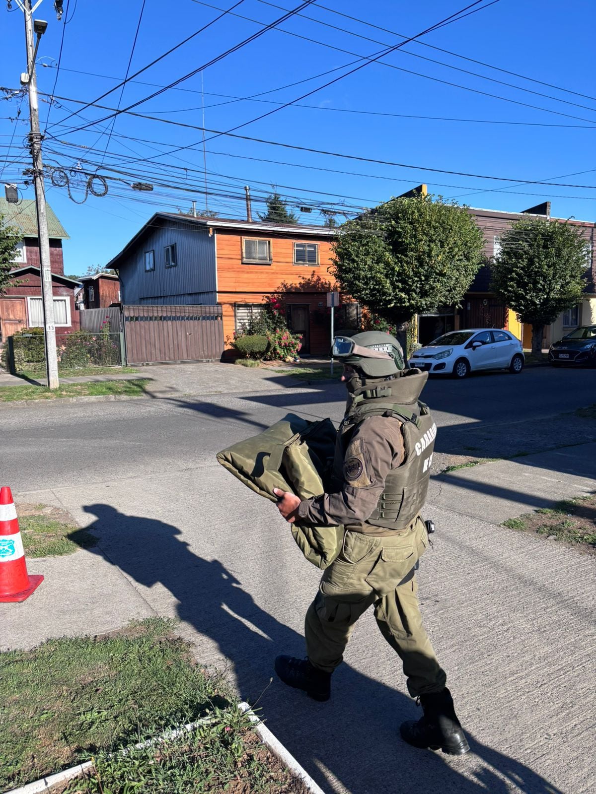 Granada militar hallada en Osorno moviliza a GOPE