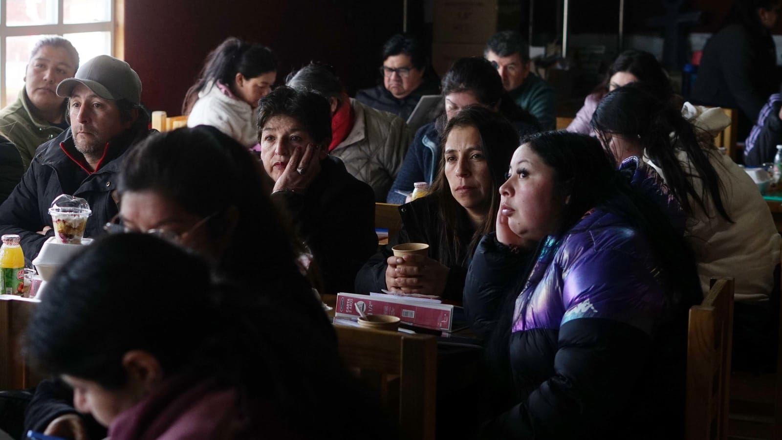 Encarnadores y encarnadoras de Calbuco durante una de las jornadas de capacitación