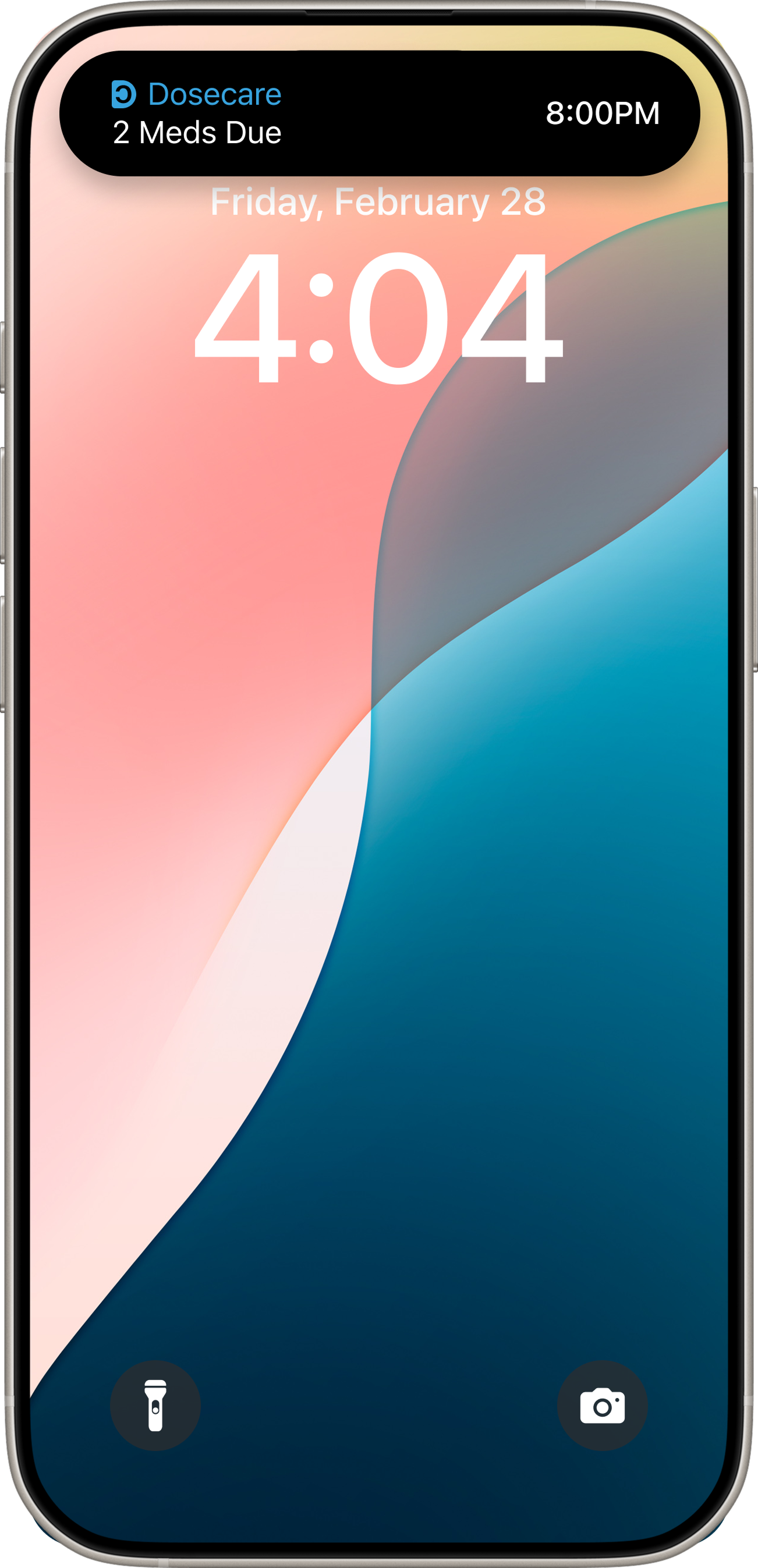 DoseCare dynamic island notification