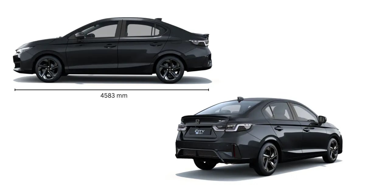 Honda City facelift dimensions